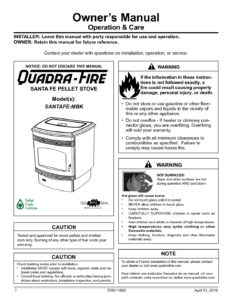 santa-fe-stove-owner-manual - Forge Distribution
