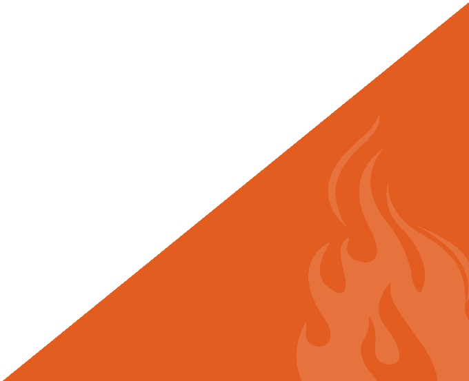 orange flame triangle